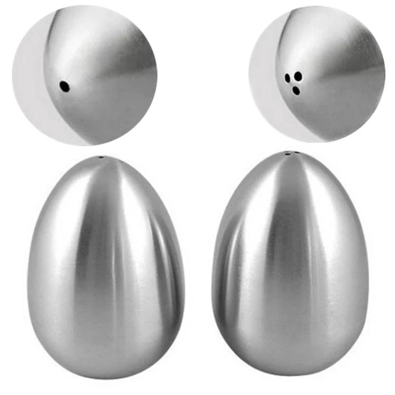 Egg Shape Stainless Steel Castor Spice Jar Pepper Shaker Salt Shaker Portable Barbecue Picnic Tools Home Kitchen Cooking Usage
Egg Shape Stainless Steel Castor Spice Jar Pepper Shaker Salt Shaker Portable Barbecue Picnic Tools Home Kitchen Cooking Usage