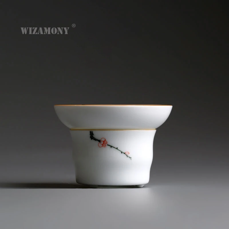 1PCS WIZAMONY Tea Filter Tea Set Strainer Ceramic Infuser Hand Painted Chinese Celadon Chinese Kung Fu Tea Set
1PCS WIZAMONY Tea Filter Tea Set Strainer Ceramic Infuser Hand Painted Chinese Celadon Chinese Kung Fu Tea Set