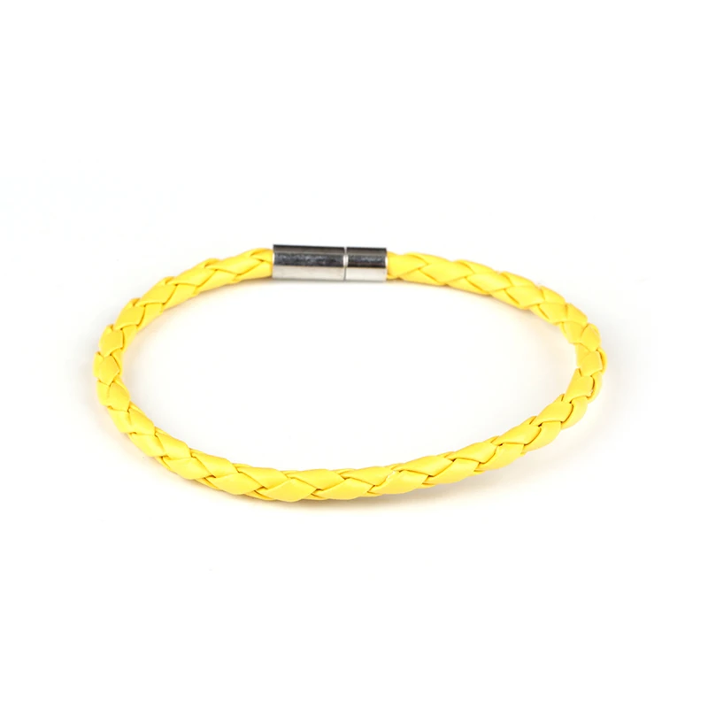 Handmade Simple Yellow Macrame Leather Silver Easy Magnet Lock Clasp Closure Layer Stackable Hand Bracelets for Man Women
Handmade Simple Yellow Macrame Leather Silver Easy Magnet Lock Clasp Closure Layer Stackable Hand Bracelets for Man Women