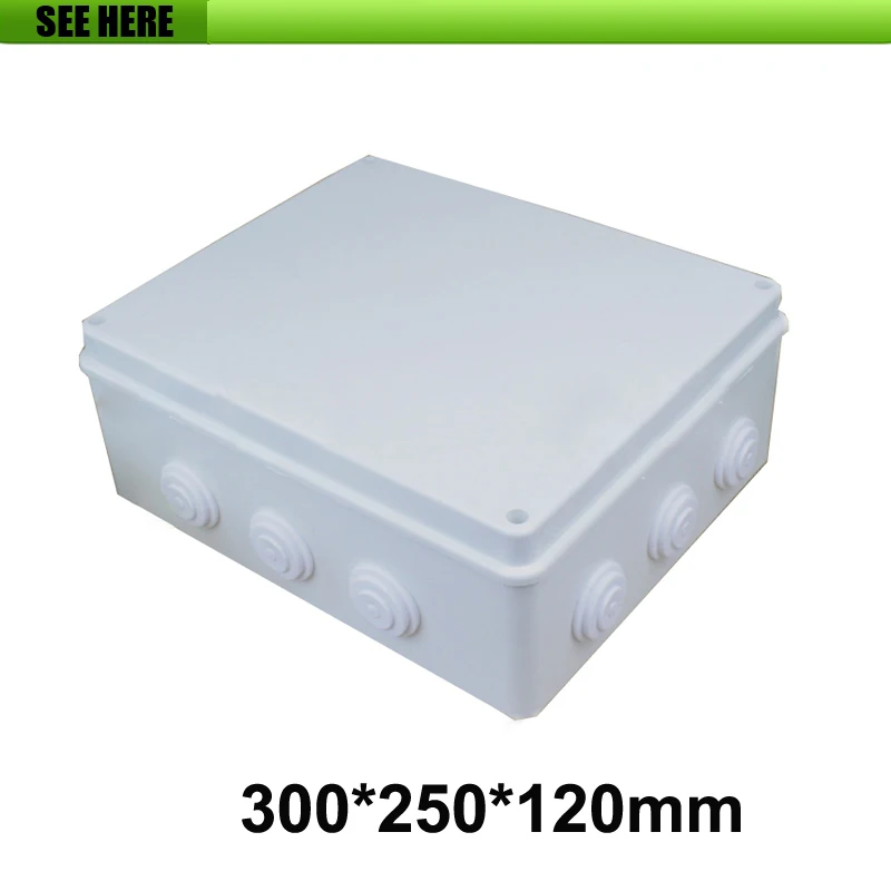 300*250*120mm IP65 Indoor/Outdoor waterproof electrical junction box With Reserved hole
300*250*120mm IP65 Indoor/Outdoor waterproof electrical junction box With Reserved hole