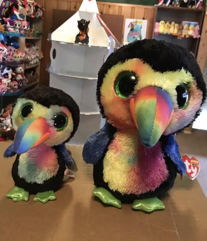 6" & 9" Ty BEAKS -Black/Multicolor Tie-Dyed Toucan 25cm Plush Stuffed Animal Collectible Soft Doll Toy Christmas Gift For Kids
6" & 9" Ty BEAKS -Black/Multicolor Tie-Dyed Toucan 25cm Plush Stuffed Animal Collectible Soft Doll Toy Christmas Gift For Kids