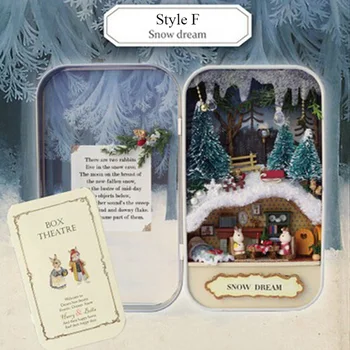 Christmas Dream Doll House Dollhouse Miniature Box 3D Wooden DIY Handmade Box Cute Mini Doll House Assemble Kits Gift Toys P10
Christmas Dream Doll House Dollhouse Miniature Box 3D Wooden DIY Handmade Box Cute Mini Doll House Assemble Kits Gift Toys P10