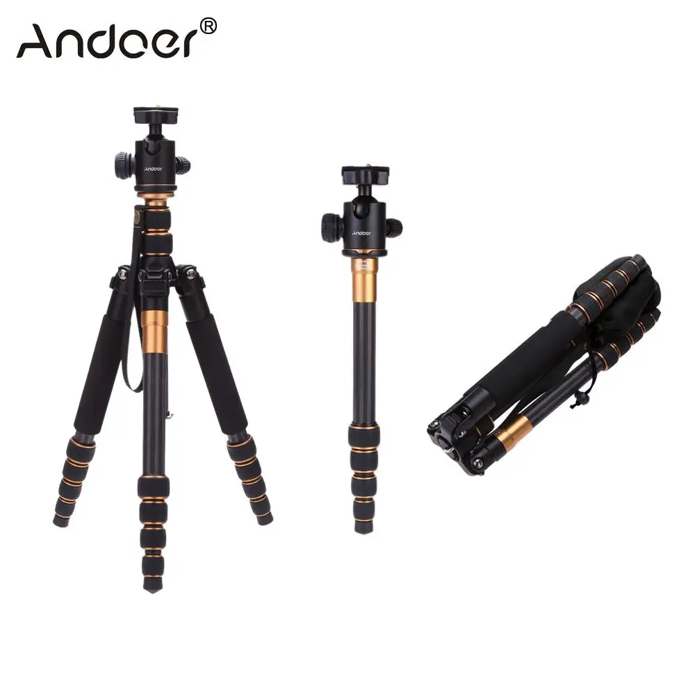 Andoer Pro Carbon Fiber Tripod for SLR Camera Ball Head Monopod Changeable Portable Traveling
Andoer Pro Carbon Fiber Tripod for SLR Camera Ball Head Monopod Changeable Portable Traveling