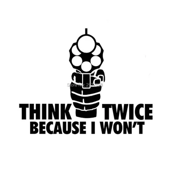 10 x Warning Car Styling Gun Shooting Think Twice Because I Won't Reflective Auto Decal Car Sticker Waterproof Pattern Vinyl
10 x Warning Car Styling Gun Shooting Think Twice Because I Won't Reflective Auto Decal Car Sticker Waterproof Pattern Vinyl
