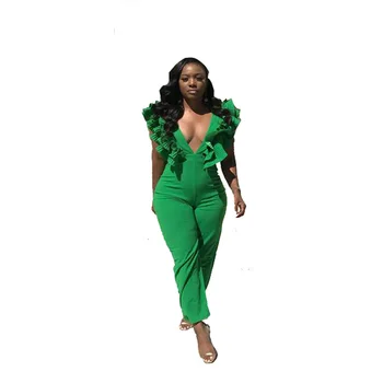 Sexy Deep V Neck Female Jumpsuit Elegant Ruffles Sleeve Long Pants Bodycon Jumpsuit Women Backless Night Club Overalls For Women
Sexy Deep V Neck Female Jumpsuit Elegant Ruffles Sleeve Long Pants Bodycon Jumpsuit Women Backless Night Club Overalls For Women