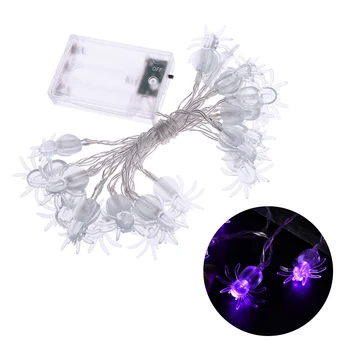 2.2M 20 LED Spider Fairy String Lights Battery Operated for Outdoor Halloween Decoration (Purple Light)
2.2M 20 LED Spider Fairy String Lights Battery Operated for Outdoor Halloween Decoration (Purple Light)
