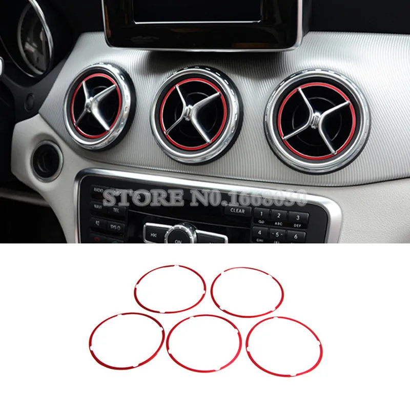 Red Inner Center Console Air Vent Outlet Cover Ring 5pcs For For Benz A Class W176 B Class W246 2012-2018
Red Inner Center Console Air Vent Outlet Cover Ring 5pcs For For Benz A Class W176 B Class W246 2012-2018