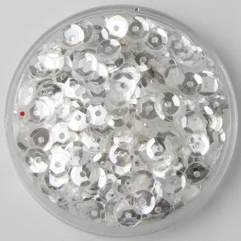 50g(10000pcs) 4mm Cup Loose Sequins Round Paillettes Wedding Garment Accessory Sewing Crafts Crystal White
50g(10000pcs) 4mm Cup Loose Sequins Round Paillettes Wedding Garment Accessory Sewing Crafts Crystal White