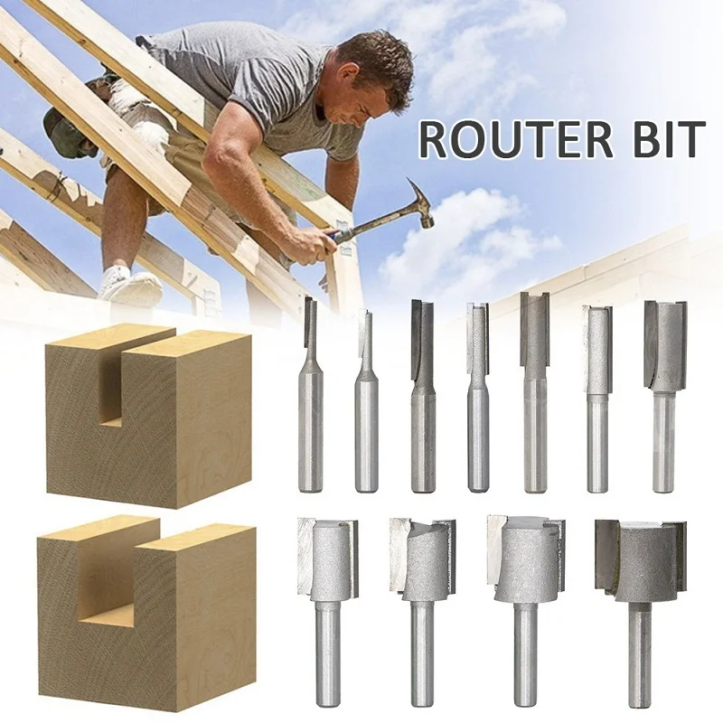 1pcs 1/4" Shank 2 Flute Straight Bit Woodworking Tools Router Bit Carbide Single & Double Edge Cutter 11 Sizes
1pcs 1/4" Shank 2 Flute Straight Bit Woodworking Tools Router Bit Carbide Single & Double Edge Cutter 11 Sizes