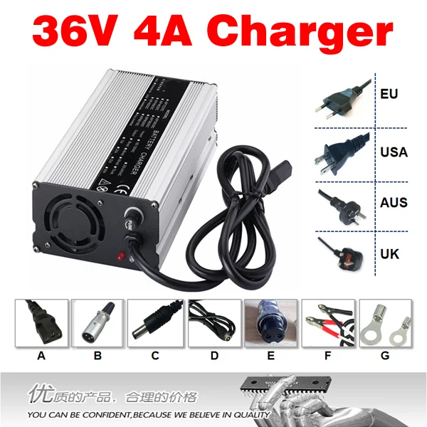 36V 4A Charger Hight Power Lithium Battery Smart Charger, Use of switching power supply technology, Input 90-264V Output 42V 4A
36V 4A Charger Hight Power Lithium Battery Smart Charger, Use of switching power supply technology, Input 90-264V Output 42V 4A