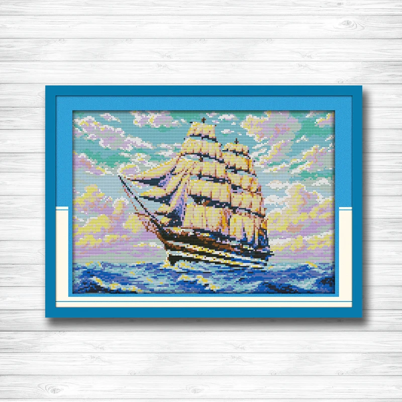 Sailng ship sea scenery Painting 14CT 11CT counted cross stitch Needlework Set Embroidery kits chinese cross stitch Home decor
Sailng ship sea scenery Painting 14CT 11CT counted cross stitch Needlework Set Embroidery kits chinese cross stitch Home decor