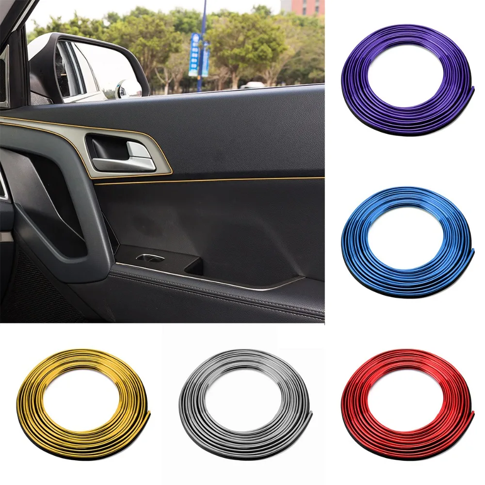 5M Universal Car Interior DIY Decor Door Strip Edge PVC Scratch Protector Moulding Strip Protection Strips Car-Styling Trim Line
5M Universal Car Interior DIY Decor Door Strip Edge PVC Scratch Protector Moulding Strip Protection Strips Car-Styling Trim Line