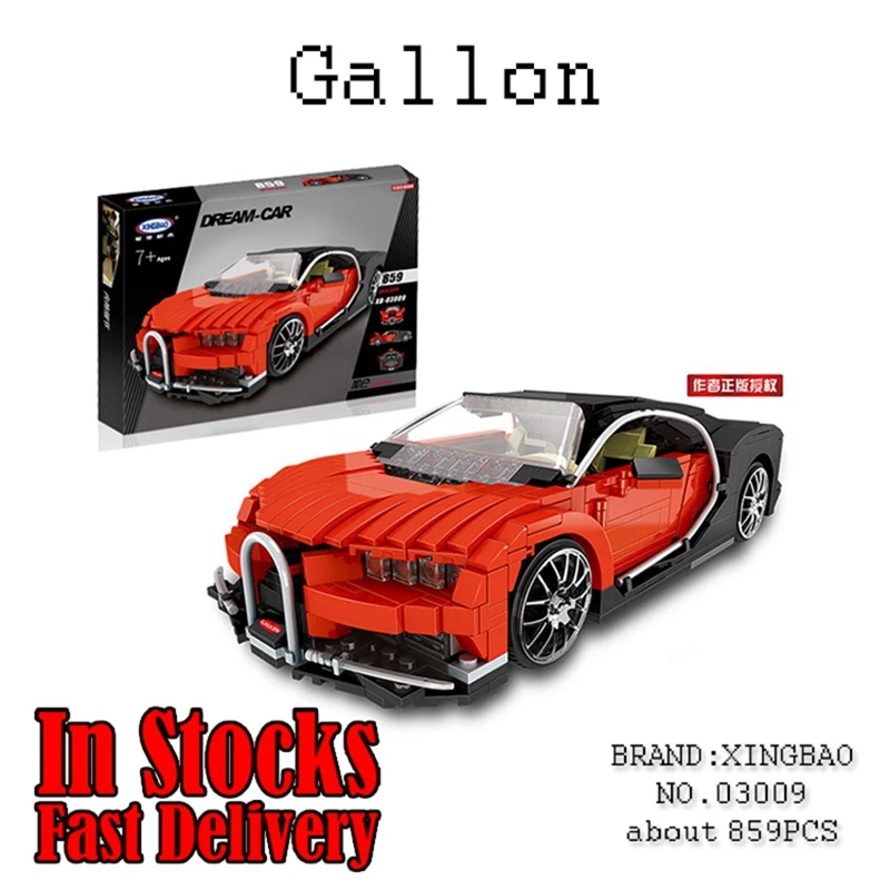XingBao 03009 859Pcs Creative MOC Technic Series The Gallon Supercar Set Children Educational Building Blocks Bricks Toys Model
XingBao 03009 859Pcs Creative MOC Technic Series The Gallon Supercar Set Children Educational Building Blocks Bricks Toys Model