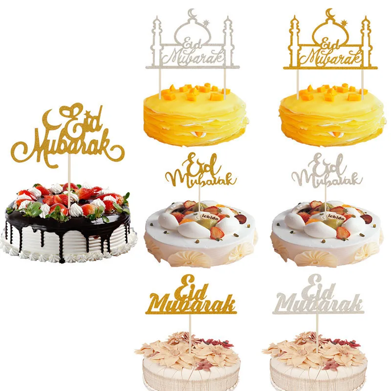 1pcs Ramadan Cake Topper Eid Mubarak Gold Glitter Paper Cupcake Topper For Muslim Hajj Mubarak Festival Party Decorations
1pcs Ramadan Cake Topper Eid Mubarak Gold Glitter Paper Cupcake Topper For Muslim Hajj Mubarak Festival Party Decorations