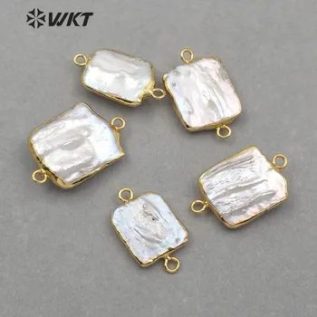 WT-JP129 Natural freshwater pearl With Double Hoops Connector Sea Shell Pendant For Women Bracelet Necklace Jewelry Making
WT-JP129 Natural freshwater pearl With Double Hoops Connector Sea Shell Pendant For Women Bracelet Necklace Jewelry Making