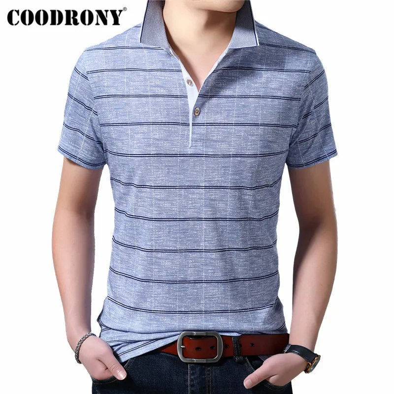 COODRONY T Shirt Men Clothes 2019 Summer Fashion Striped Casual Short Sleeve T-Shirt Men Business Turn-down Collar Tshirt S95112
COODRONY T Shirt Men Clothes 2019 Summer Fashion Striped Casual Short Sleeve T-Shirt Men Business Turn-down Collar Tshirt S95112