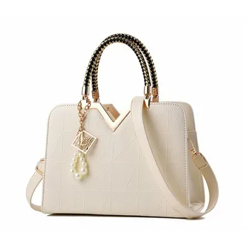Fashion Women Handbags Quality PU Leather Totes Bag Top-handle Crossbody Bag Letter Pendant Shoulder Bag Lady Simple Style Bags
Fashion Women Handbags Quality PU Leather Totes Bag Top-handle Crossbody Bag Letter Pendant Shoulder Bag Lady Simple Style Bags