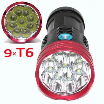 9*XM-L T6 LED 15000 Lumens LED Flashlight flashlamp Torch Ultra Bright Lanterna Lantern Flash Light
9*XM-L T6 LED 15000 Lumens LED Flashlight flashlamp Torch Ultra Bright Lanterna Lantern Flash Light