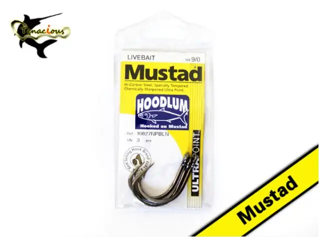 50 MUSTAD & SON 1/0 GOLDPLATED TREBLE HOOKS LURE RINGED MADE IN NORWAY 3551 B 