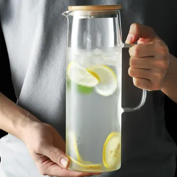 1000ml glass water pitcher large capacity water kettle heat resistant glass tea pot cold heat water milk cup set water kettle
1000ml glass water pitcher large capacity water kettle heat resistant glass tea pot cold heat water milk cup set water kettle