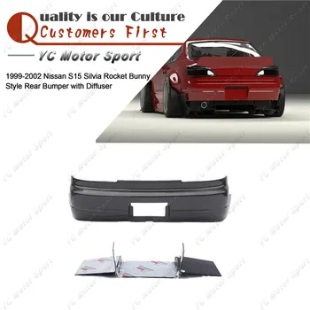 Car Accessories FRP Fiber Glass Body Kit Fit For 1999-2002 S15 Silvia RB Style Rear Bumper with Diffuser Kit
Car Accessories FRP Fiber Glass Body Kit Fit For 1999-2002 S15 Silvia RB Style Rear Bumper with Diffuser Kit