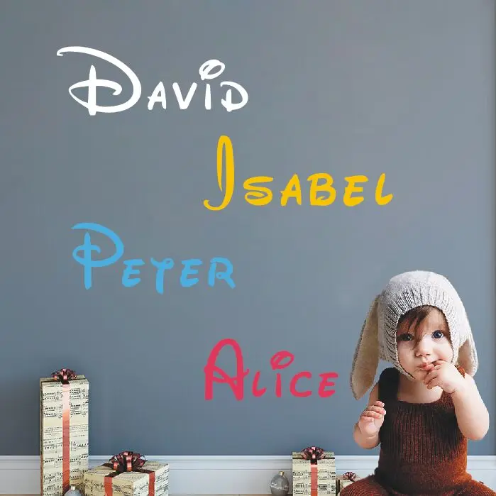 Kids Room Decoration Personalized Name Vinyl Wall Decals Mickey Style Font Custom Name Wall Art Sticker Baby Room Art Gift AZ469
Kids Room Decoration Personalized Name Vinyl Wall Decals Mickey Style Font Custom Name Wall Art Sticker Baby Room Art Gift AZ469