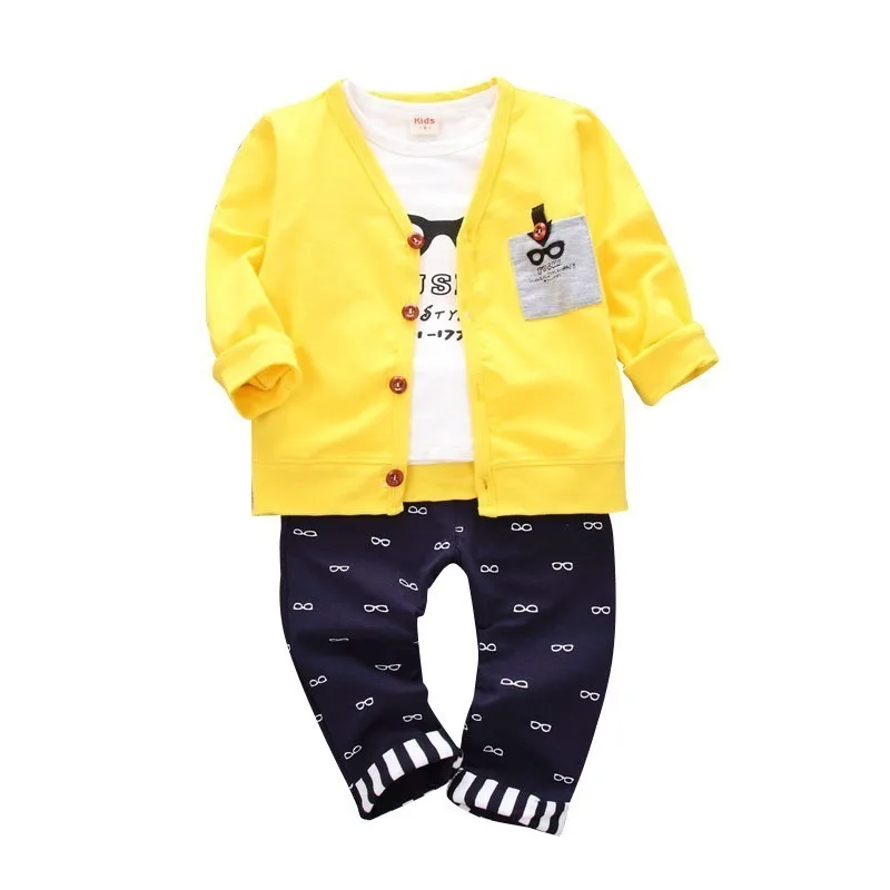 New Spring Autumn Children Boys Girls Clothes Kids Fashion Clothing Suit Jacket T Shirt Pants 3pcs/Sets Infant Cotton Tracksuits
New Spring Autumn Children Boys Girls Clothes Kids Fashion Clothing Suit Jacket T Shirt Pants 3pcs/Sets Infant Cotton Tracksuits
