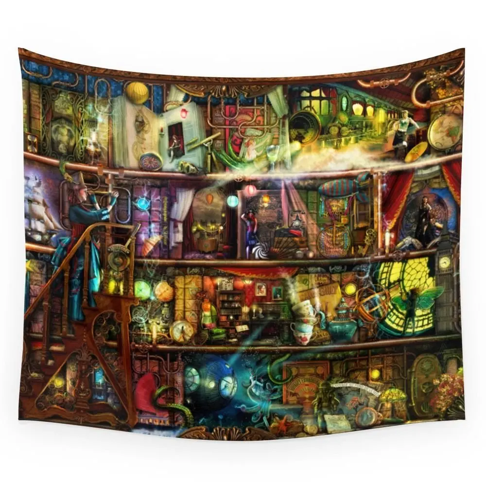 The Fantastic Voyage - A Steampunk Book Shelf Wall Tapestry Wedding Party Gift Bedspread Beach Towel Yoga Picnic Mat
The Fantastic Voyage - A Steampunk Book Shelf Wall Tapestry Wedding Party Gift Bedspread Beach Towel Yoga Picnic Mat