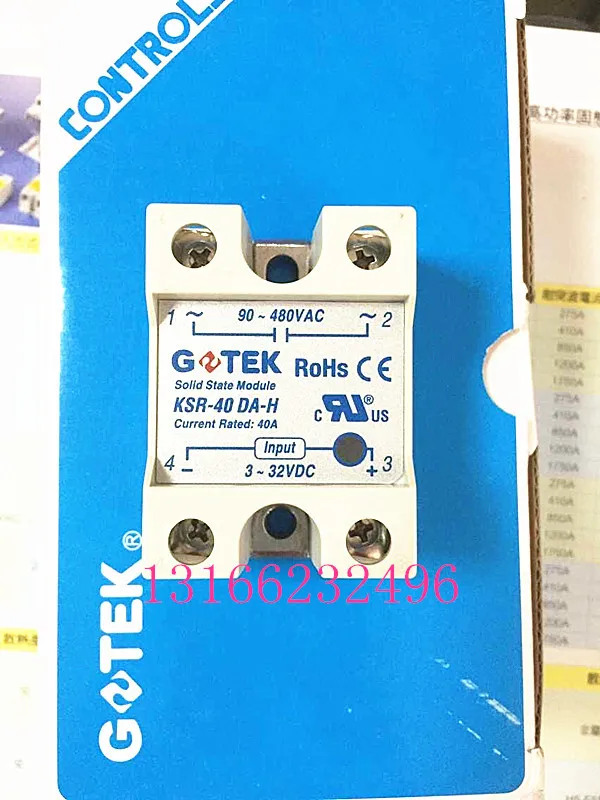100% Original Authentic Taiwan's FOTEK solid state relay / thyristor module KSR-40DA
100% Original Authentic Taiwan's FOTEK solid state relay / thyristor module KSR-40DA