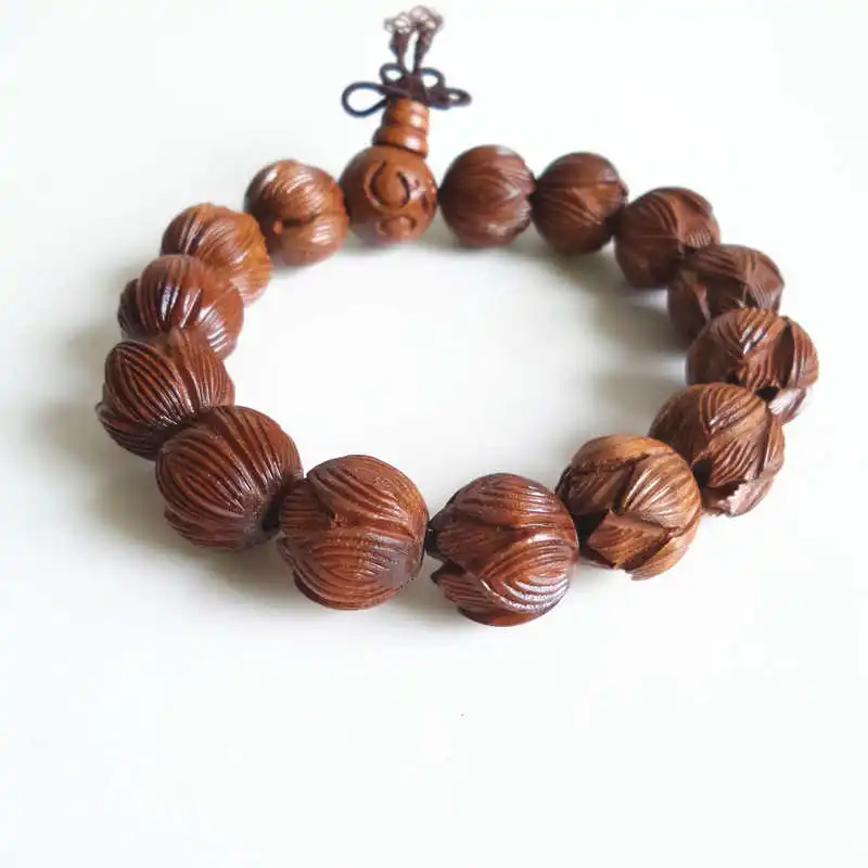BRO627 Buddhist prayer Wrist hand Mala natural Dates Carved Lotus Bracelet 15mm for Man OM
BRO627 Buddhist prayer Wrist hand Mala natural Dates Carved Lotus Bracelet 15mm for Man OM