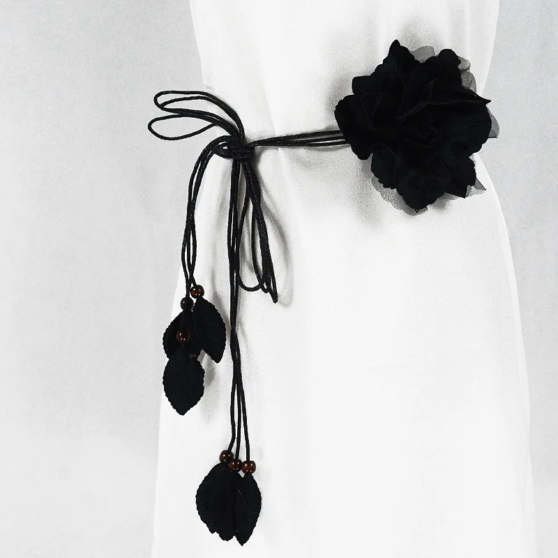 2019 Women Fashion Flower String Tassel Waist Belts for Dresses Knot Female Ladies All-match Waistband Belt Ceinture Femme black
2019 Women Fashion Flower String Tassel Waist Belts for Dresses Knot Female Ladies All-match Waistband Belt Ceinture Femme black