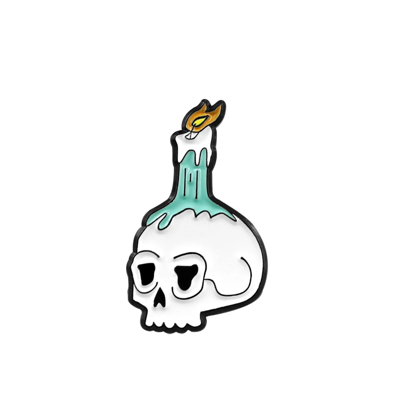 Necromancer Skeleton Candle Light Metal Enamel Brooch Personality Fashion Skull Badge Pin Trendy Backpack Hat Jewelry Accessorie
Necromancer Skeleton Candle Light Metal Enamel Brooch Personality Fashion Skull Badge Pin Trendy Backpack Hat Jewelry Accessorie