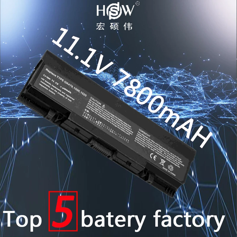HSW Laptop Battery for Dell Vostro 1500 1700 For Inspiron 1520 1521 1720 1721 GK479 GR995 KG479 NR222 NR239 TM980 FK890 312-0520
HSW Laptop Battery for Dell Vostro 1500 1700 For Inspiron 1520 1521 1720 1721 GK479 GR995 KG479 NR222 NR239 TM980 FK890 312-0520