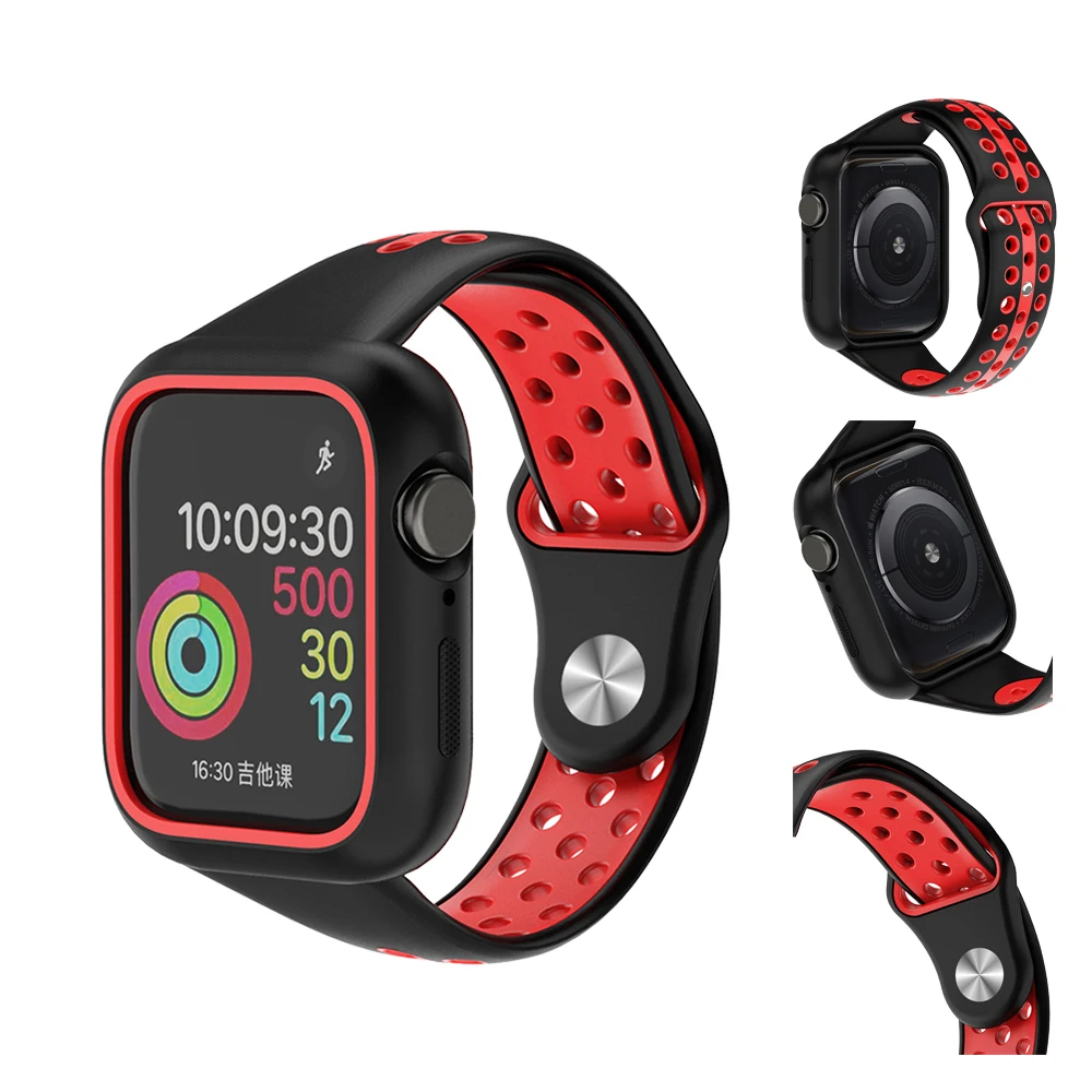 Silicone Sport strap For apple watch 5 4 band case 40mm 44mm Accessories For iwatch band 4 wristbands bumper+case bracelet belt
Silicone Sport strap For apple watch 5 4 band case 40mm 44mm Accessories For iwatch band 4 wristbands bumper+case bracelet belt