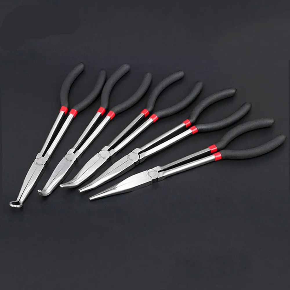 Multi Tool Long Handle Bent Nose Pliers Long Needle Nose Pliers Side Cutter Forceps Precision Work Repair Hand Tool
Multi Tool Long Handle Bent Nose Pliers Long Needle Nose Pliers Side Cutter Forceps Precision Work Repair Hand Tool