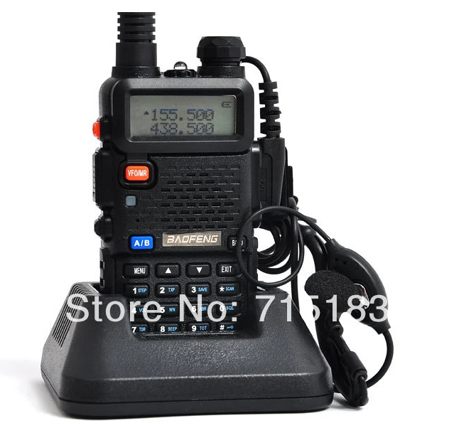 Portable BAOFENG UV-5R Walkie Talkie 136-174/400-520Mhz Dual Band UHF/VHF 2 Way Radio amateur radio UV5R with free Earpiece
Portable BAOFENG UV-5R Walkie Talkie 136-174/400-520Mhz Dual Band UHF/VHF 2 Way Radio amateur radio UV5R with free Earpiece