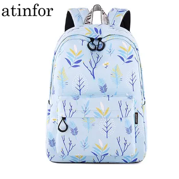 Fashion Waterproof Polyester Women Backpack Blue Trees Leaves Pattern Printing Female Bagpack Girls Daily Bookbags
Fashion Waterproof Polyester Women Backpack Blue Trees Leaves Pattern Printing Female Bagpack Girls Daily Bookbags