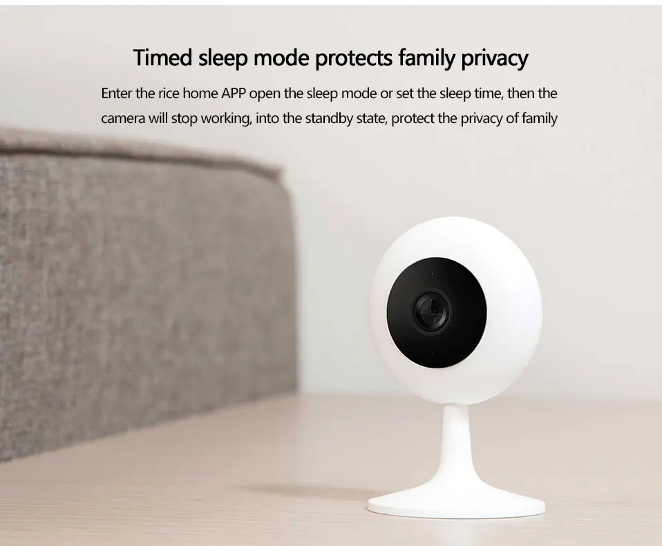 Original Xiaomi Mijia Camera 720P HD Wireless Wifi Smart Camera Infrared Night Vision 100.4 Degree Wide Angle Xiaomi Home Camera 17