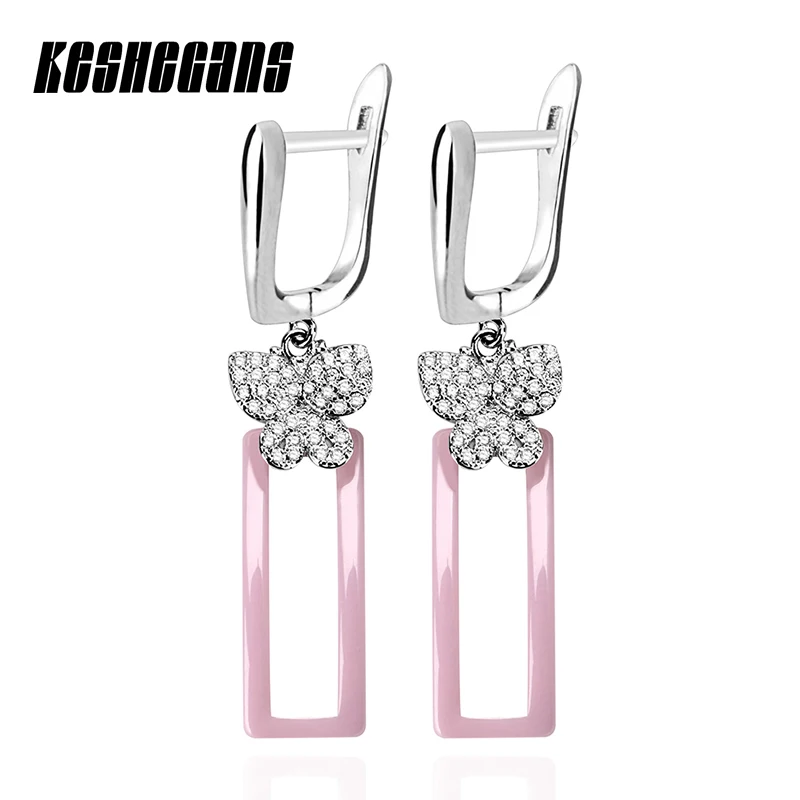 Elegant Butterfly Rectangle Geometric Drop Earrings Black White Pink Cute Earring For Women Girl Healthy Ceramic Fashion Jewelry
Elegant Butterfly Rectangle Geometric Drop Earrings Black White Pink Cute Earring For Women Girl Healthy Ceramic Fashion Jewelry