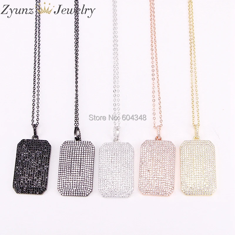 5 Strands ZYZ300-3950 Micro Pave Full CZ Rectangle shape Charm Pendant Necklaces Fashion Jewelry
5 Strands ZYZ300-3950 Micro Pave Full CZ Rectangle shape Charm Pendant Necklaces Fashion Jewelry