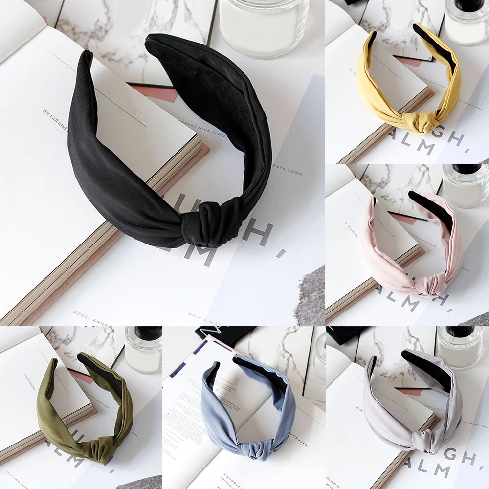 Hairbands 2019 New Arrive Women Stylish knot Decor Broad Brim Hair Band Headband Hair Accessories Fashion Female Solid Headwear
Hairbands 2019 New Arrive Women Stylish knot Decor Broad Brim Hair Band Headband Hair Accessories Fashion Female Solid Headwear