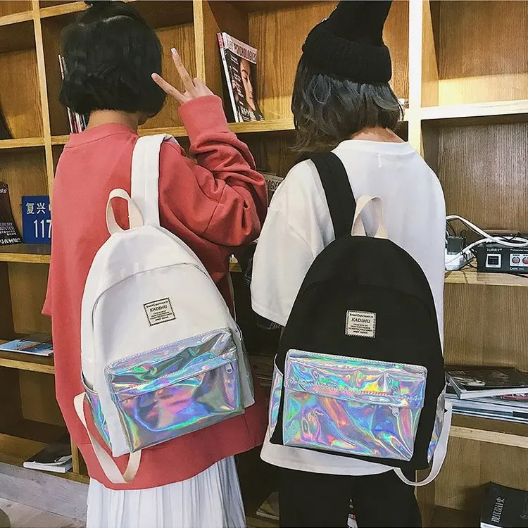 2019 Summer New Preppy Style Women Canvas Backpacks Female Casual Simple Zipper Patchwork Canvas Shoulder Bags
2019 Summer New Preppy Style Women Canvas Backpacks Female Casual Simple Zipper Patchwork Canvas Shoulder Bags
