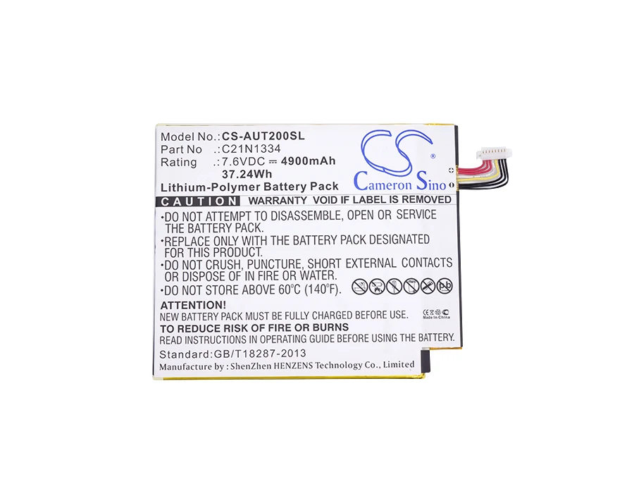 Аккумулятор Cameron Sino 4900 мАч C21N1334 для Asus Transformer Book T200TA 12 дюймов|cameron sino|battery forcameron sino