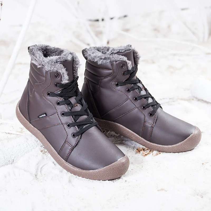 Men Big Size Winter Hiking Boots With Fur Unisex Warm Snow Walking Barefoot Shoes Male Waterproof Leather Trekking Outdoor Boots
Men Big Size Winter Hiking Boots With Fur Unisex Warm Snow Walking Barefoot Shoes Male Waterproof Leather Trekking Outdoor Boots