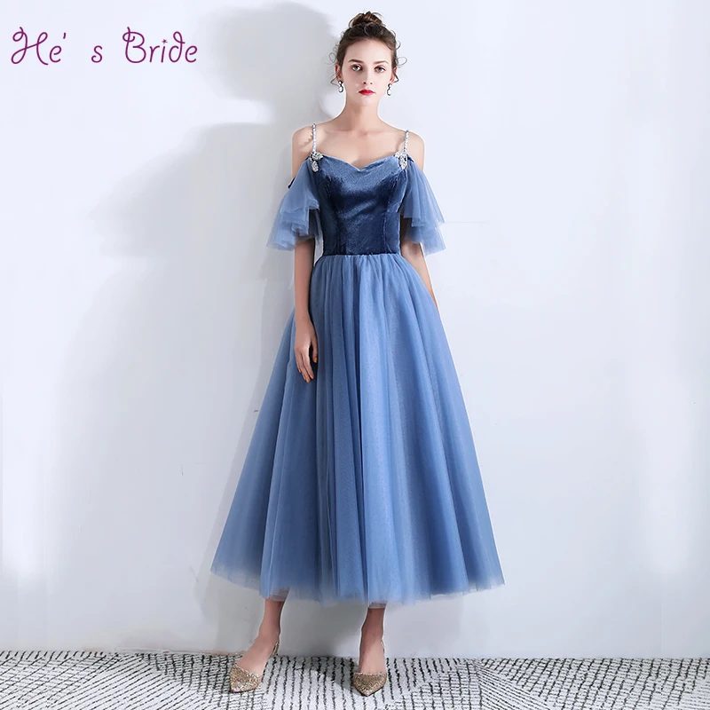 He's Bride New Elegant Blue Prom Dress Sexy Sweetheart Short Sleeve Ankle -length Lace Up Prom Formal Grown Robe De Soiree
He's Bride New Elegant Blue Prom Dress Sexy Sweetheart Short Sleeve Ankle -length Lace Up Prom Formal Grown Robe De Soiree