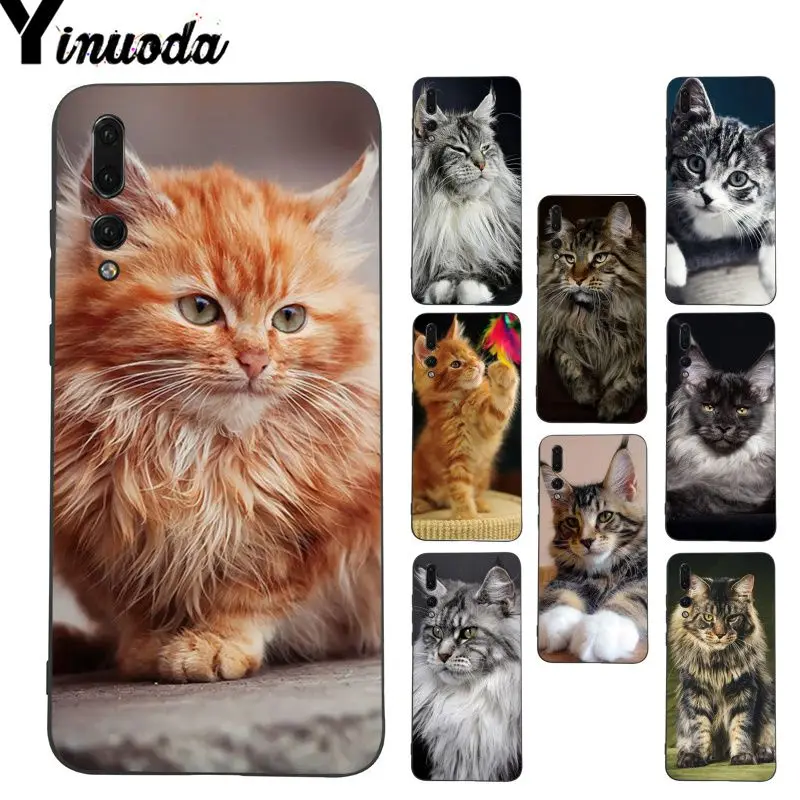 Yinuoda Pet Maine Coon Cat Diy чехол для телефона с рисунком Huawei P9 P10 Plus Mate9 10 Mate10 Lite P20 Pro Honor10