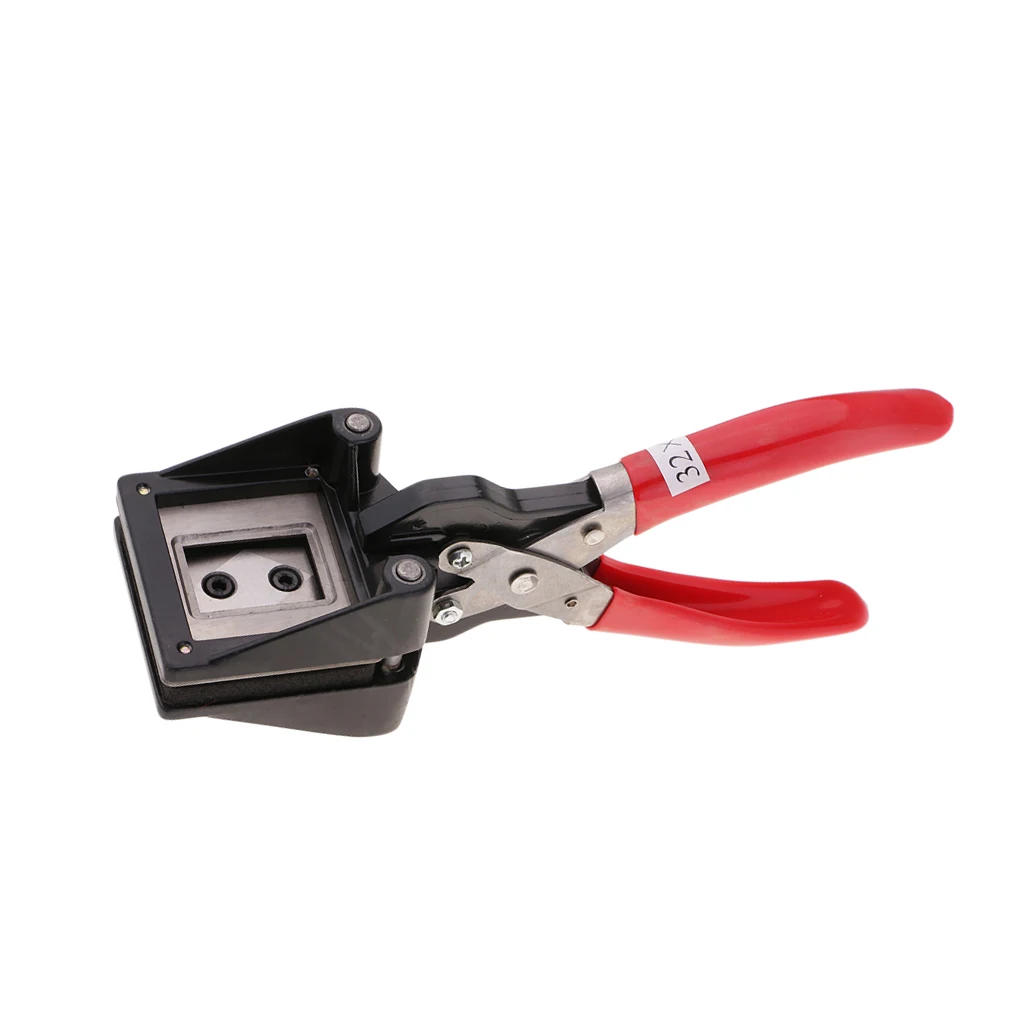 Steel Handheld Passport ID License Photo Picture Punch Cutter 22x32mm Right Corner Photo Punch Cutter Cutting Tools