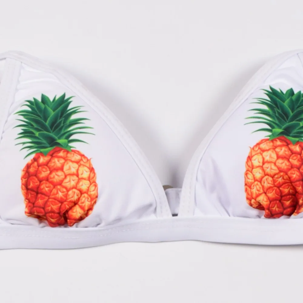 Push up Padded Bikini Bandea Pineapple Printing Brazilian Bikini Set Swimsuit Girls Swimwear Women Bathing Suit Beachwear (1)