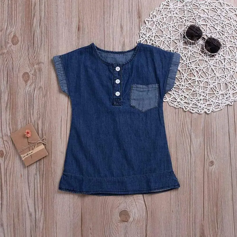 Children Kid Infants Girls Dresses Kids Vestido Button Pocket Denim Jeans Princess Dress Baby Girl Clothes Dresses For Girls
Children Kid Infants Girls Dresses Kids Vestido Button Pocket Denim Jeans Princess Dress Baby Girl Clothes Dresses For Girls