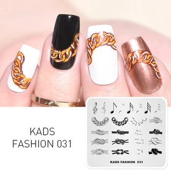 KADS FASHION 031 Chain & note design nail stamping plates nail printing manicure art template stamping nail art stencils
KADS FASHION 031 Chain & note design nail stamping plates nail printing manicure art template stamping nail art stencils